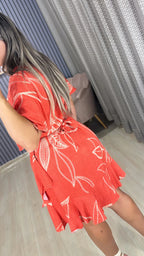 Vestido curto envelope