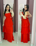 Vestido Longo Com Saia