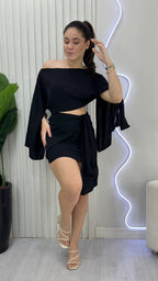 Conjunto Saia E Cropped Beatriz