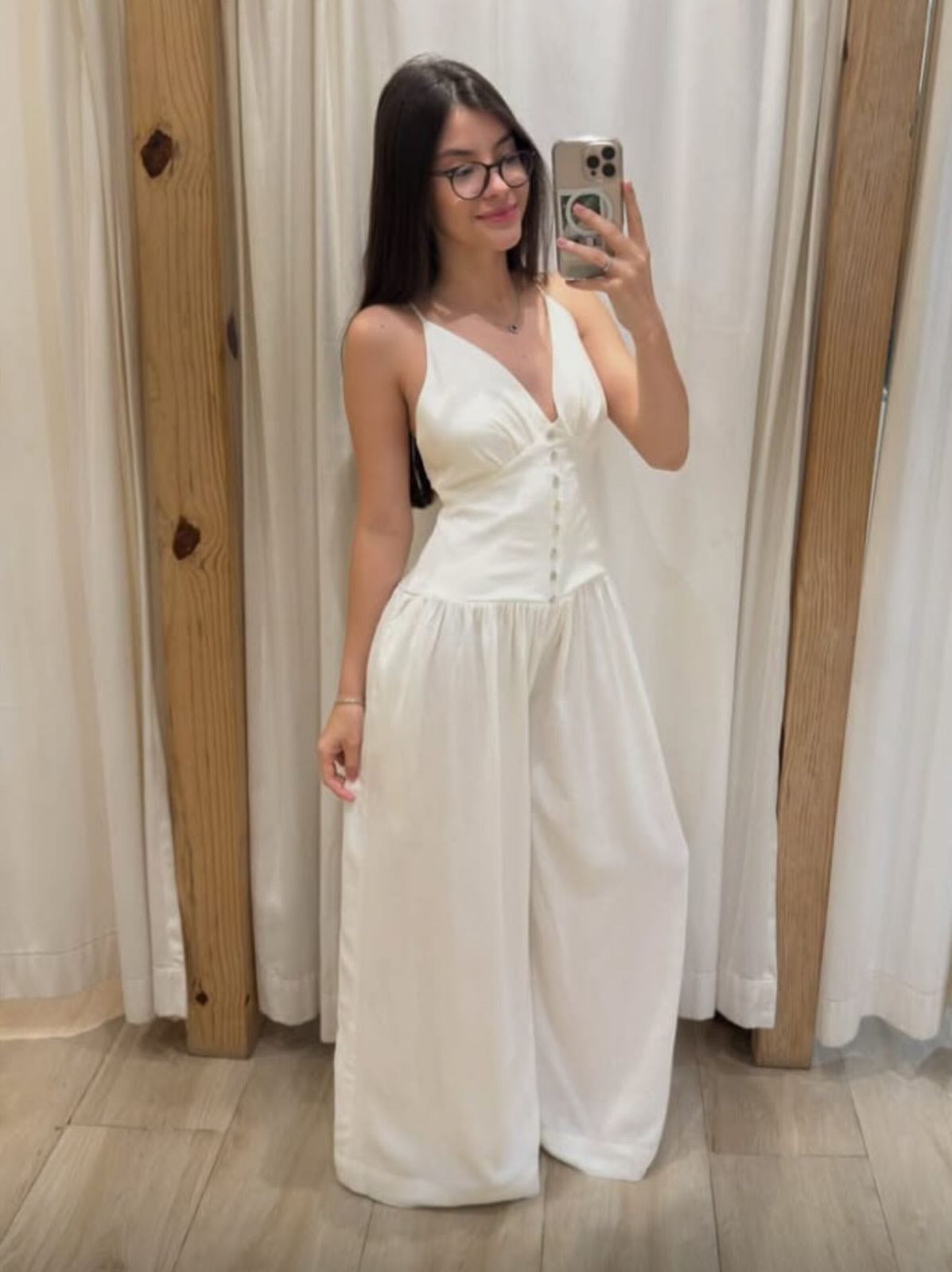 Macacão Botões Pantalona