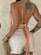 Conjunto Cropped pontas cashew